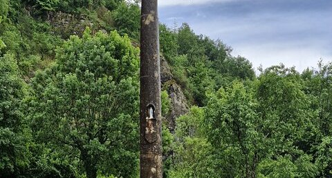 Croix du pont Saint-Martin, Saint-Christophe-sur-Guiers, Isère.
