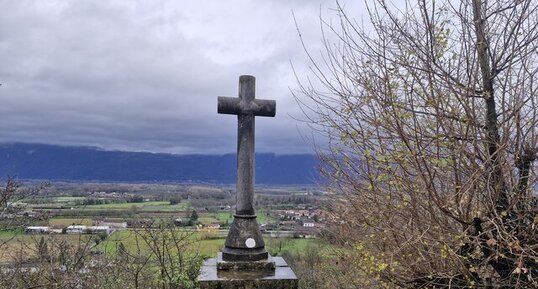 Croix du chemin du Belvédère, Tullins-Fures, Isère.